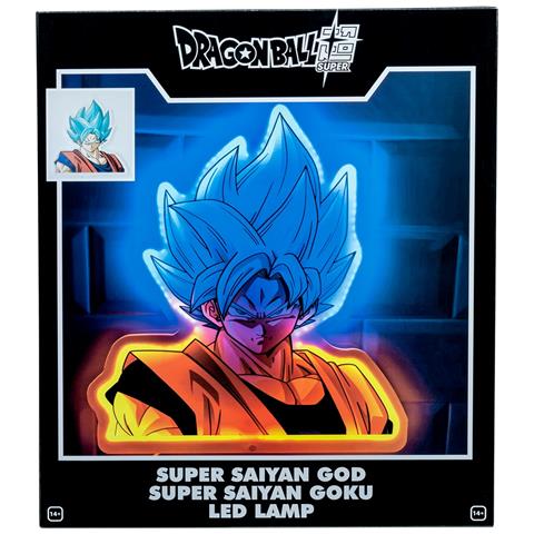 Lampada A Neon Da Muro Goku Super Saiyan God Dragon Ball Super 30 Cm, Multicolore - Foto 4