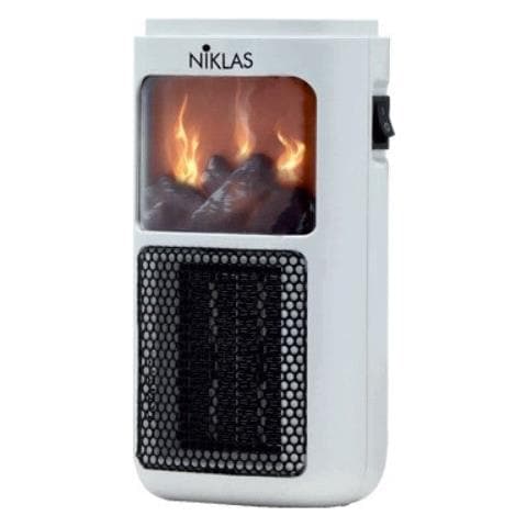 Stufetta Termoventilatore Elettrica Effetto Fuoco Vivo Niklas Ptc Plugin Fuego - Foto 1
