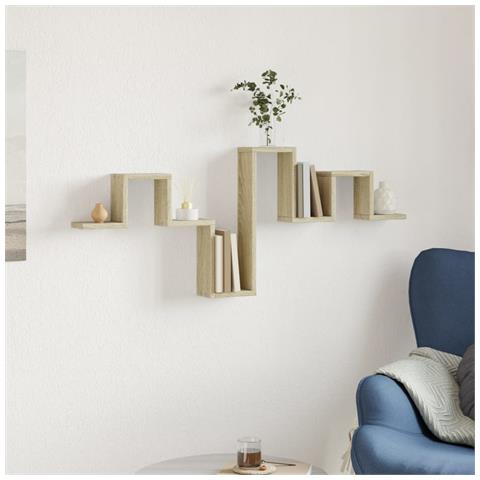 Scaffale A Parete Rovere Sonoma 104,5x10x43cm Legno Multistrato - Foto 2