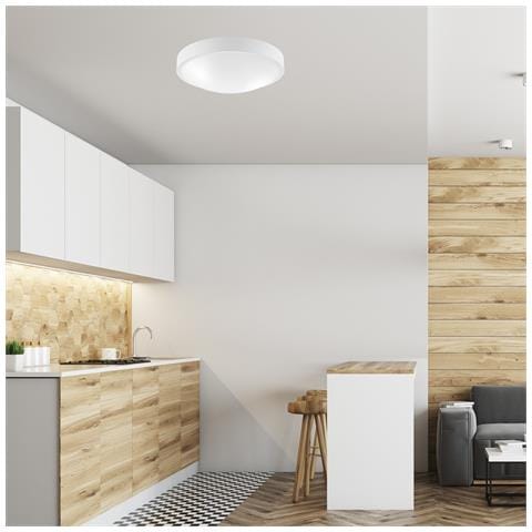 Lampada A Soffitto Jonas - Bianco - Metallo - 8x36x36 Cm - Foto 2
