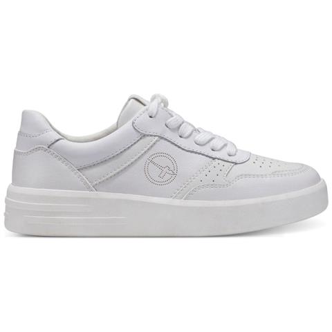 White Uni Casual Closed Sport Shoe Sneakers Pelle Scarpe Donna Bianco Eu 36, 1-23778-20 146 - Foto 1