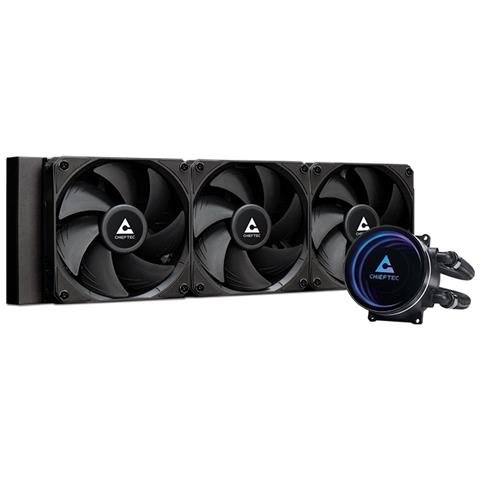 Dissipatore CPU a Liquido ICEBERG 360 DARK per Socket Intel LGA 1150 / 1151 / 1155 / 1156 / 1200 / 1700 / 1851 e Socket AMD AM2 / AM2+ / AM3+ / AM4 / AM5 / FM2 / FM2+ - Foto 1