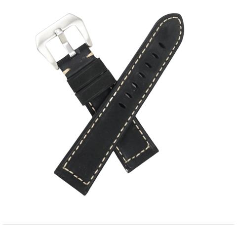 Cinturino Per Orologio Panerai In Vera Pelle Black 22 Mm - Foto 2