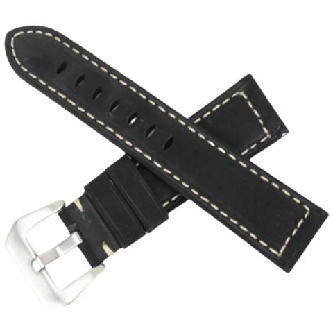 Cinturino Per Orologio Panerai In Vera Pelle Black 22 Mm - Foto 1