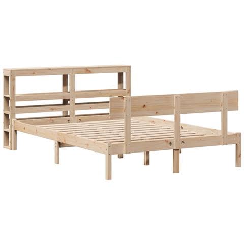 Letto Senza Materasso 120x200 Cm In Legno Massello Di Pino - Foto 3