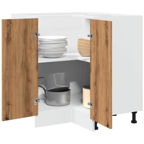 Armadietto Cucina “Lyon” Rovere Artigianale 75,5x75,5x81,5 cm - Foto 2