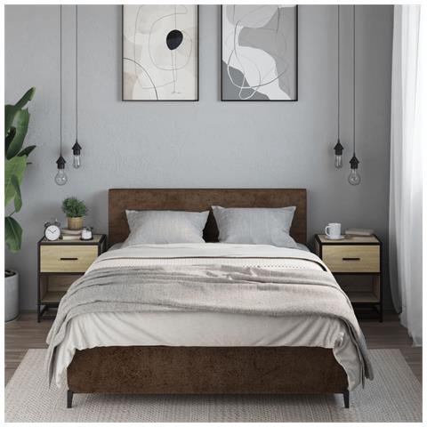 Comodini 2pz Rovere Sonoma 40x31x50 Cm In Truciolato - Foto 3