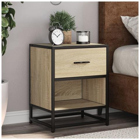 Comodini 2pz Rovere Sonoma 40x31x50 Cm In Truciolato - Foto 1