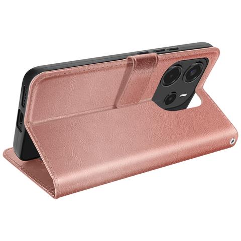Custodia A Portafoglio Con Cordino Per Xiaomi Redmi Note 14 4g, Rosa Champagne - Foto 5