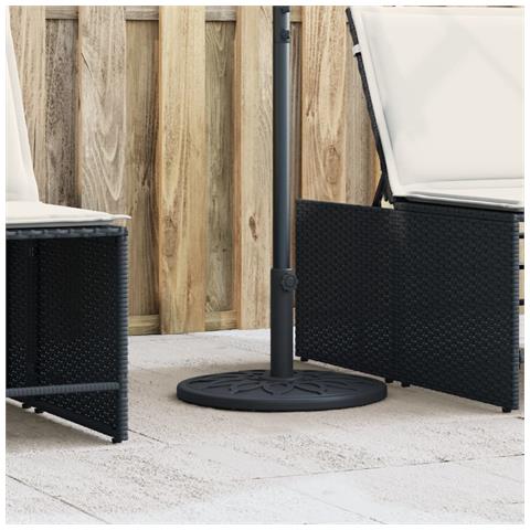 Lusso Casadino - Base Per Ombrellone Per Pali Ø38/48 Mm 12 Kg Rotonda - Foto 8