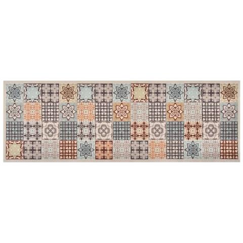 Lusso Casadino -  Tappetino Da Cucina Lavabile Mosaico A Colori 45x150 Cm - Foto 2