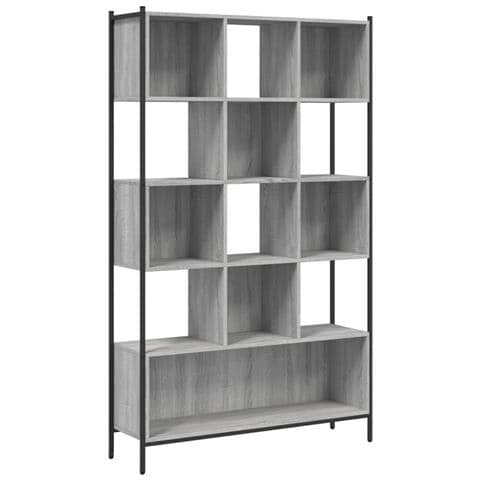 Lusso Casadino -  Libreria Grigio Sonoma 102x28x172 Cm In Legno Multistrato - Foto 1