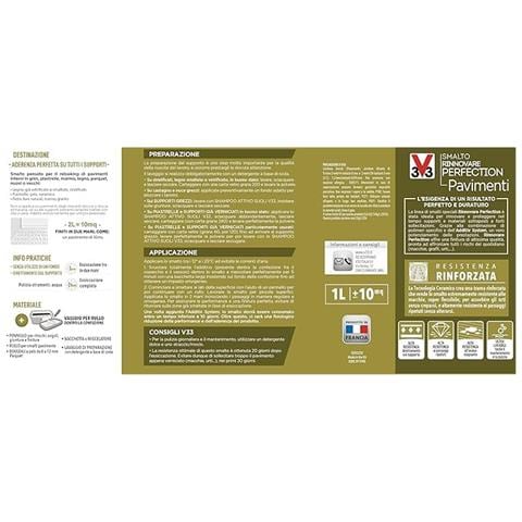 Smalto Rinnovare Perfection Pavimenti 750ml Bianco Satinato - Foto 4