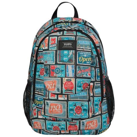 Goctal zaino Zaino scolastico Blu, Rosso Poliestere - Foto 1