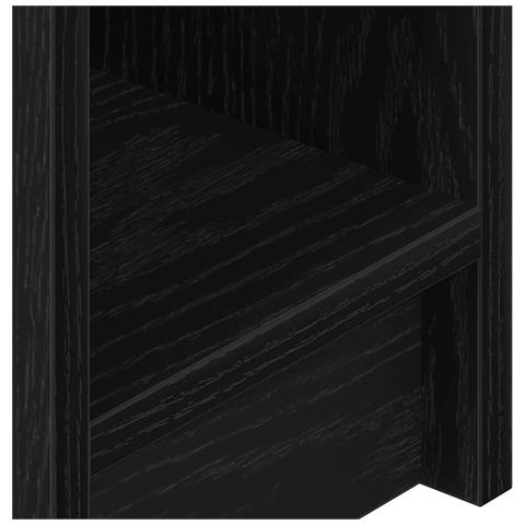 Comodino con Cassetto Rovere Nero 20x36x60 cm - Foto 9