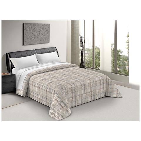Trapunta Piumone Letto Invernale Imbottita 300gr Scaldanotti Nadia 1 Piazza Beige - Foto 1