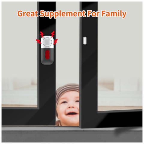 Allarme Wireless Per Porta E Finestra Con Batteria, Sistema Di Sicurezza 130db - Foto 4