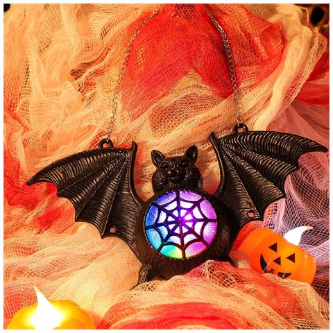 Harrycle Lanterne Pipistrelli Per Halloween 6 Pezzi Alimentate A Batterie - Foto 2