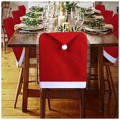 Coprisedie Natalizie 4 Pezzi Con Adesivi Antiscivolo - Foto 5