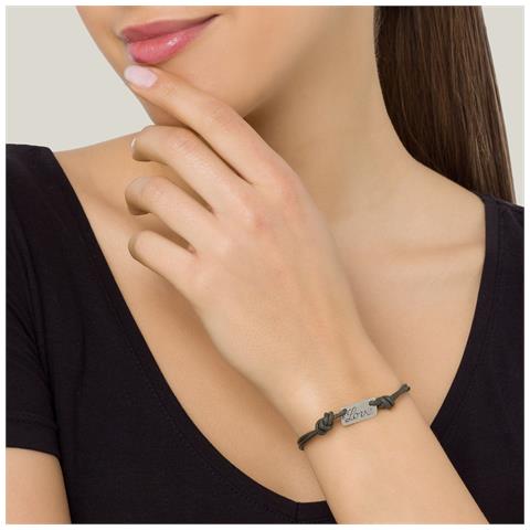 Bracciale Basic In Pelle Color Cachi ""love"" - Foto 2