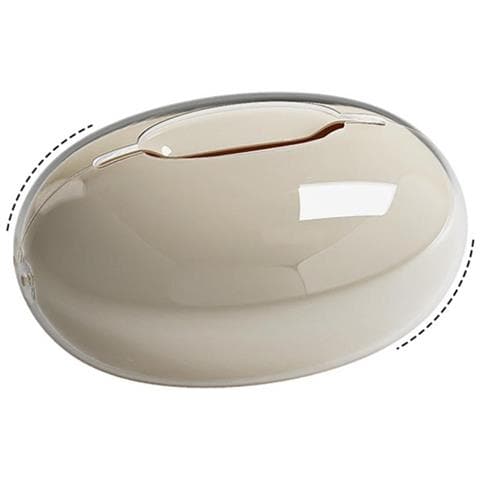 Porta Fazzoletti Magnetico A Doppio Strato A Goccia - Elegante Contenitore In Pet Beige - Foto 1