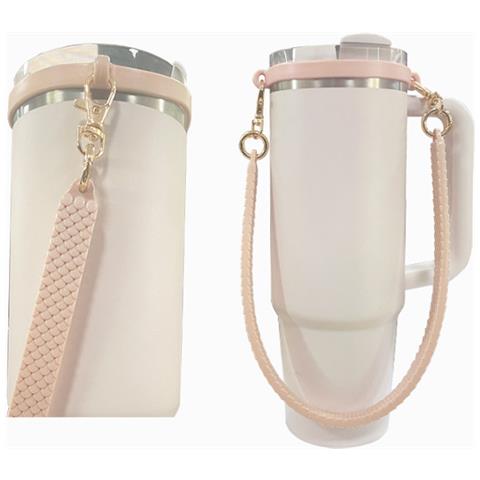 Set Di Tazze In Silicone Con Motivo A Squame Di Pesce: Manicotto Protettivo, Manico E Base - Vari Colori Pink - Foto 4