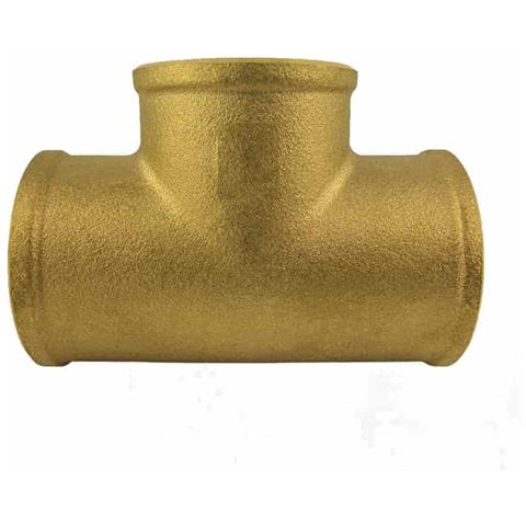 Raccordo A T In Ottone Ridotto 3/4  X 1/2  - Raccordi Idraulici Per Impianti - Foto 1