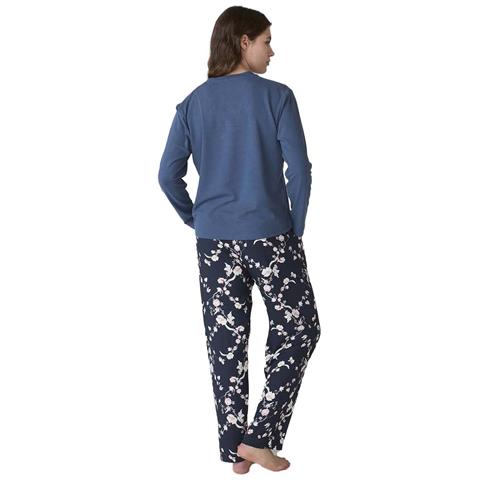 Jjbfp1101 Pigiama A Maniche Lunghe Da Donna - Foto 3