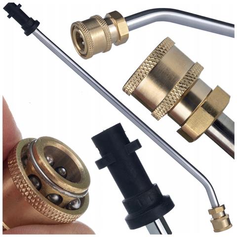 Lancia Alta Pressione 58 Cm - Compatibile Con Idropulitrici Kärcher K2-k7 | Acciaio Inox, Angolo 30°, Attacco 1/4"" | Pulizia Efficiente - Foto 1