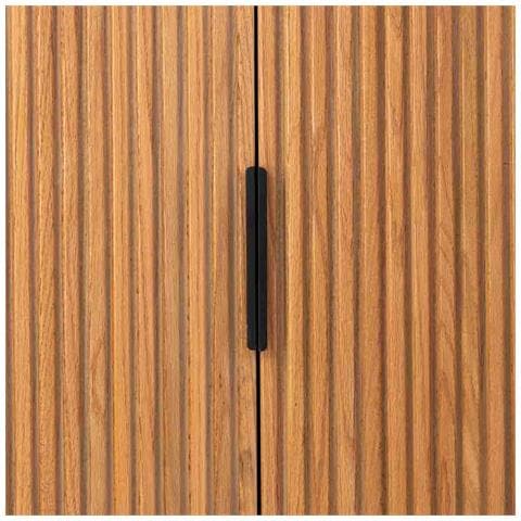 Credenza Con 2 Ante In Legno E Metallo Nero 80x39,5x89 - Foto 7
