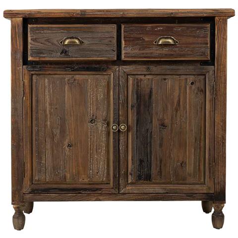 Credenza In Legno Con 2 Ante E 2 Cassetti 90x40x85h Cm - Foto 2