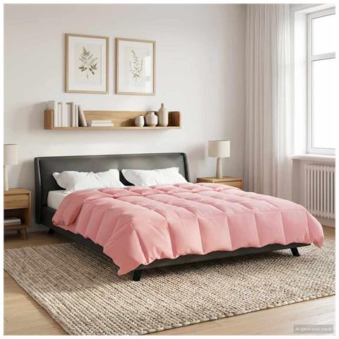 Piumone Completo Annuale Rosa 220 x 260 cm Microfibra - Foto 2