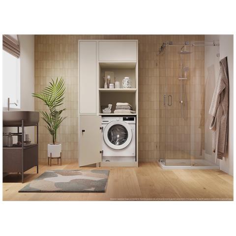 BC4S68M6D8J-S lavatrice Caricamento frontale 8 kg 1600 Giri /min Bianco - Foto 6