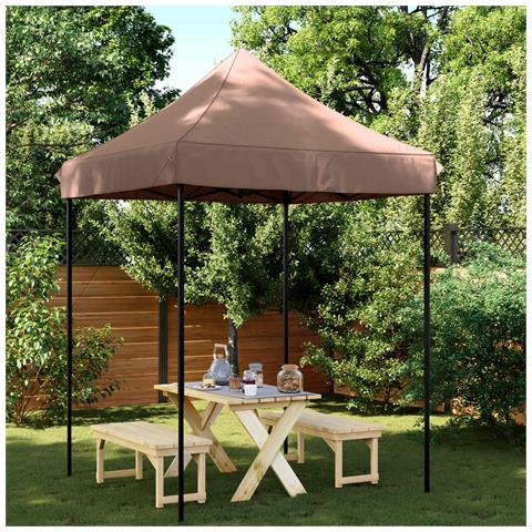 Tenda Party Marrone 200 x 200 x 306 cm Tessuto Oxford - Foto 2