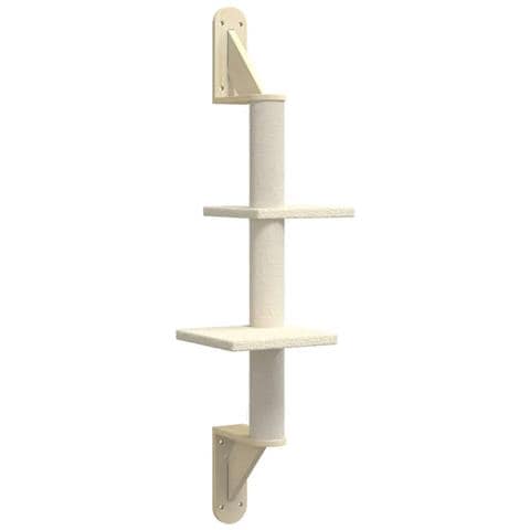 Albero per Gatti con Tiragraffi a Parete Crema 108 cm - Foto 1