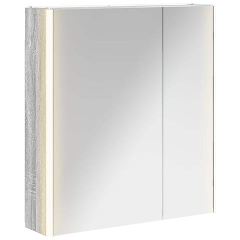 Mobiletto per specchio da bagno Grigio Sonoma - Foto 1