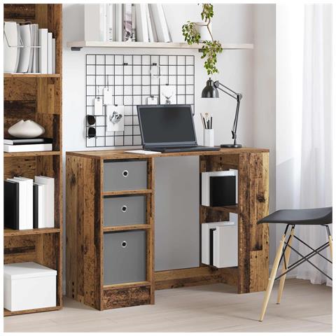 Scrivania Legno vecchio 100 x 40 x 75 cm Legno multistrato - Foto 2