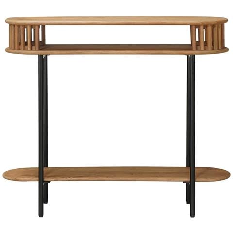 Tavolino fatto a mano Marrone Teak 90 x 30 x 75 cm - Foto 2