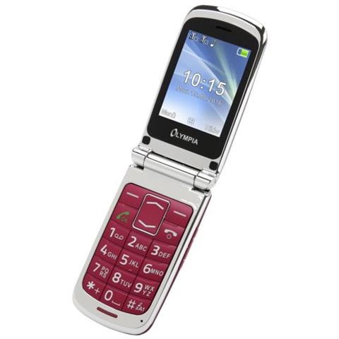 Style Plus Senior Phone Dual Sim Display 2.4" Micro SD Bluetooth con Tasti Grandi + SOS Fotocamera Colore Rosso - Foto 1