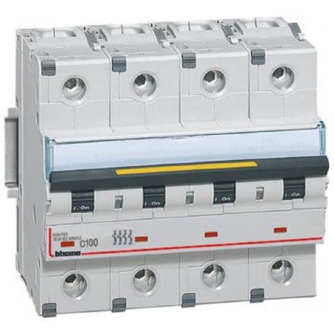 Ft84c100 - Btdin 160 - Interruttore Magnetotermico 4p Curva C 100a 16ka - Foto 4
