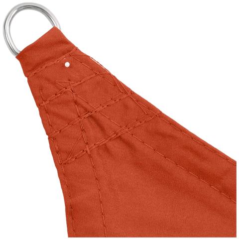 Parasole a Vela Oxford Triangolare 3,6x3,6x3,6 m Terracotta - Foto 2