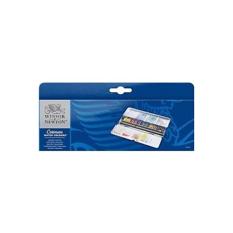 Cotman Blue Box 12 1/2 Godet Scatola Metallo - Foto 1