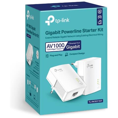 TL-PA7017 Kit Powerline AV1000 con 1 Porta Gigabit - Bianco - Foto 5
