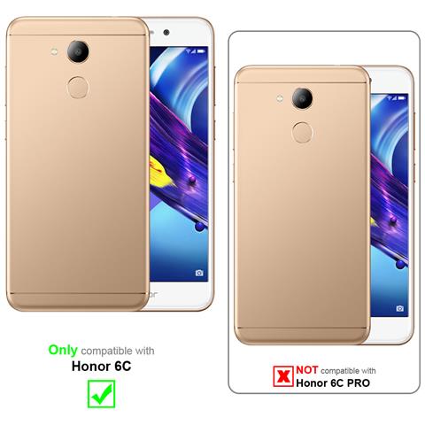 Custodia Compatibile Con Honor 6c In Rosso Mela - Coperchio Protettiva Con Chiusura Magnetica, Funzione Stand E Tasca Per Le Carte - Foto 10