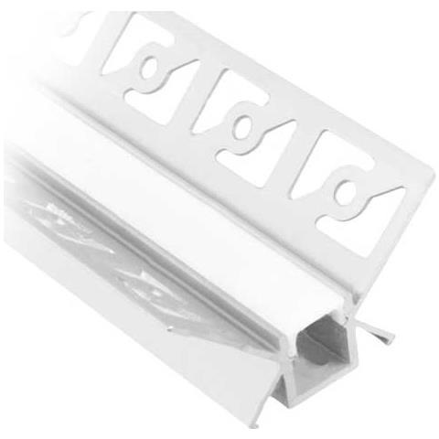 V-tac Vt-8104 Profilo In Alluminio Angolari A Scomparsa Da 2m Milky Cover Per Striscia Led - Sku 3362 - Foto 1
