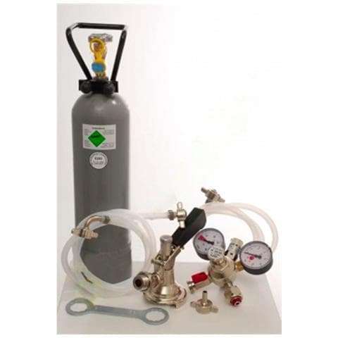 Kit Accessori 2 Con Raccordo Combinato Tubo Birra Da 7 Mm Tipo M E 2 0 Kg Di Co2 Per Spillatore Birra A 1 Linea - Foto 2
