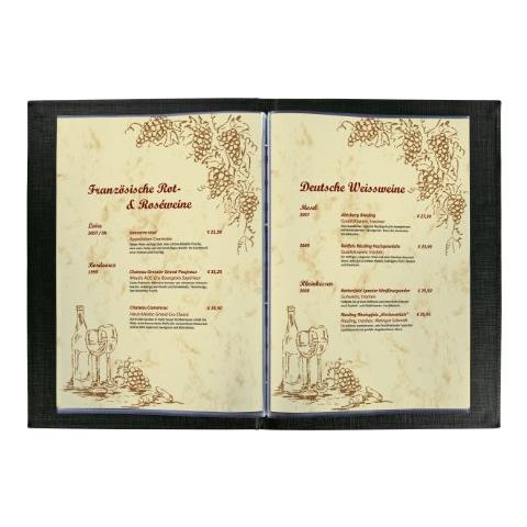 Cartella Con Rilegatura A Vite Con Stampa, 1 Pezzi 1 Pezzo Schwarz / mit Aufdruck - Foto 2