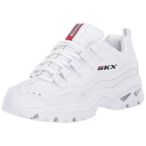 Energia Senza Tempo Di Visione, Sneaker Donna, Bianco Bianco Pelle Rosso Navy Trim Wml, 38.5 Ue - Foto 1