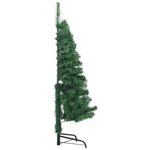 Albero di Natale Artificiale ad Angolo con Supporto Verde 120 cm PVC - Foto 2