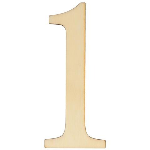 12 Numeri In Legno Da Incollare 10 Cm - Foto 2